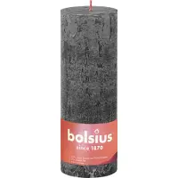 Bolsius Rustykalna vaaleanharmaa koristekynttilä 19x6,8 cm, 75h