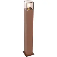 QAZQA Teollinen ulko-lattiavalaisin ruosteinen ruskea 70 cm IP44 - Denmark