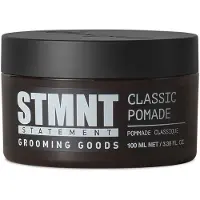 STMNT Grooming Goods Classic Pomade 3,38 oz | Luonnollinen kiilto | Vahva ohjaus | Helppo pest pois