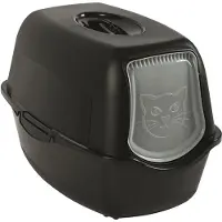 Rotho MyPet Bailey Hooded litter box Black