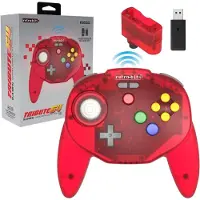 Retro-Bit Nintendo 64 Tribute Langaton 2.4G Punainen PC/MAC, Steam,