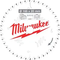 Milwaukee Katkaisuterä puulle 4932471932; 165x20x1,6 mm; Z40