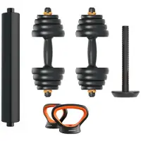 Fed Käsipainosetti V2+tanko+kahvakuula 30kg