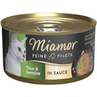 Miamor 24x85g Fine Filets kastikkeessa tonnikala & vihannekset kissanruoka