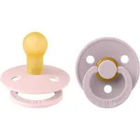 BIBS Pacifier Colour Latex Size 2 2 kpl ? Blossom/Dusky Lilac