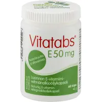 Vitatabs E 50 mg 60 kaps. ravintolisä