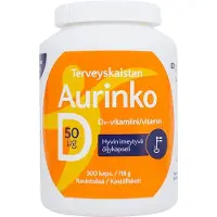 Terveyskaista Aurinko D 50 mikrog 300 kaps 300 kaps