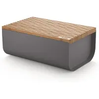 Alessi Mattina leipälaatikko, tummanharmaa