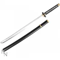 Nemesis Now mustavalkokahvainen Katana lelumiekka