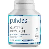 Puhdas+ Quattro Magnesium ravintolisä