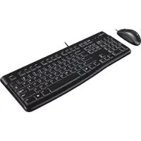Logitech MK120 näppäimistö Sisältää hiiren Office USB QWERTY Kansainvälinen (US) Musta (920-002562)