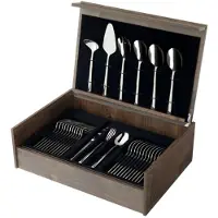 Amefa Metropole 1170, 78-piece cutlery set in wooden case