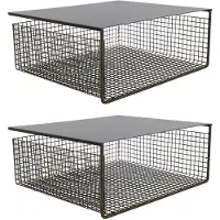 House Doctor Fari metallikori 30x35 cm 2-pakkaus Musta