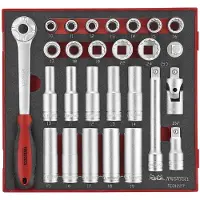 Teng Tools 27-osainen hylsyavainsarja 1/2\"-neliötappikiinnityksellä. TED1227