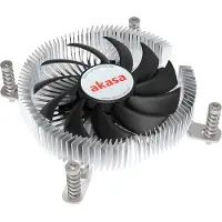 Akasa Intel LGA1700, Ali low profile screw+backplate cooler, PWM