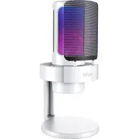 Fifine AMPLIGAME A8 USB Mikrofoni RGB (PC/PS4/PS5) - Valkoinen