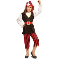 MOM Pirate Skull Girl Custom Punainen 5-6 Years