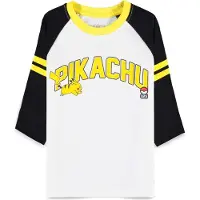 Difuzed POKEMON T-paita 3/4 hihat Pikachu, tyttöjen, 110–116 cm