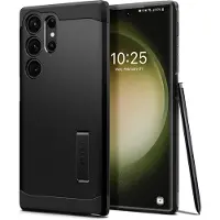 Spigen Tough Armor Samsung Galaxy S23 Ultra 5G Suojakuori - Musta