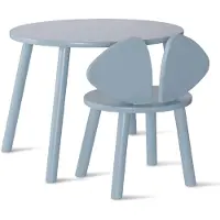 Nofred Mouse Børne Bord Og Stol - Blue - 64X 48X 56CM