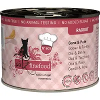 Catz Finefood 6x190g Ragout hanhi & kalkkuna kissan märkäruoka