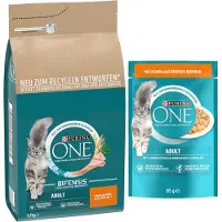 Purina One 2x5,7kg Adult Chicken/Whole Grain Cereals kissanruoka