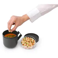 Brabantia Make & Take -keittomuki 0,6 l Tummanharmaa