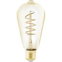 Eglo E27 ST64 SPIRAALI 4W 245LM 2200K HIMMENNIN KELTAINEN PAKETTI 8