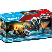 Playmobil City Action Poliisi Jet Pack ja Vene Leikkisetti