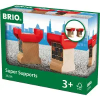 BRIO World 33254 - Super Tuet - 2-osainen puinen rautatiesarja | Parantaa luovuutta | Yhteensopiva kaikkien -junasarjojen kanssa | Kestävyysserti