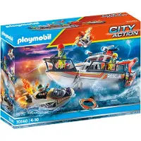 Playmobil Fire Operation With Resca Yacht Monivärinen 4-7 Years