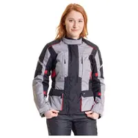 FASTWAY Touring Women 211 Tekstiilitakki Harmaa/Musta/Punainen Naiset, size 44