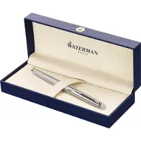 Waterman Hémisphère, Ruostumaton teräs, Musta, Ruostumaton teräs, Hienojakoinen, Molempikätinen, 1 kpl (S0920450)