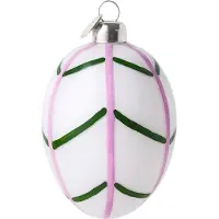 Holmegaard Souvenir Easter Hanger H7.5 Leaf - Multi/patterned - H:7.5CM
