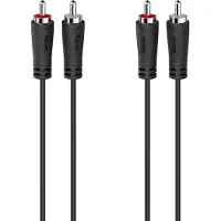 Hama 00205093 RCA-audiokaapeli, 5 m, musta
