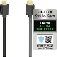 Hama Ultra High Speed HDMI-kaapeli, 3 m, musta