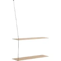 Woud Stedge 2.0 hylly 80 cm, valkolakattu tammi