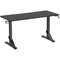 MaxMount Heavy Duty RGB Työpöytä 136 x 60 cm - Musta