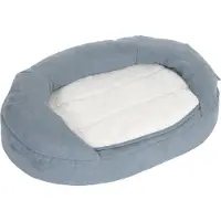 Zooplus Exclusive Memory-koiranpeti, soikea, siniharmaa P 72 x L 50 x K 20 cm