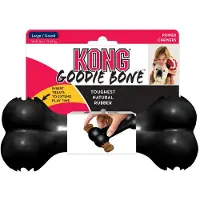 Kong - Extreme Goodie Bone Black Large 22x8x5cm - Koirat - Koiran lelut ja pelit - Kumilelut