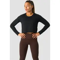 ICANIWILL Stride Cropped Long Sleeve Black