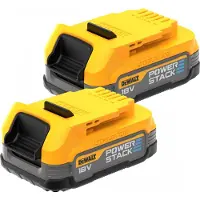 DeWalt 2 akkusarja PowerStack DCBP034E2, 18V (2 x 1,7 Ah)
