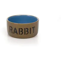 Beeztees 801482, Jänis, Lemmikin ruokakulho, Keraaminen, Beige, Sininen, Kuva, 11,5 cm