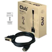 Club 3D CAC-1210 DVI-D – HDMI 1.4 -kaapeli, 2 m, musta