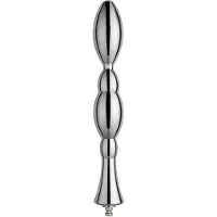 Hismith Premium Anal Bubbled KlicLok Dildolisäosa 22,5 cm - Silver