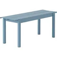 Muuto Linear Steel Penkki 110x34 cm Pale Blue