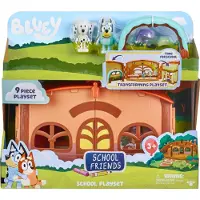 Bluey School Friends Leikkisetti Koulu + Figuurit