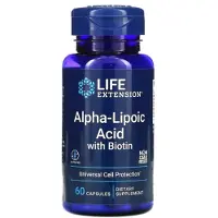Life Extension Alfa-lipoiinihappo biotiinilla - 60 kapselia