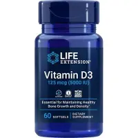 Life Extension D-vitamiini, 5000 IU - 60 kapselia