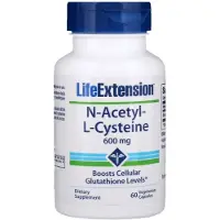 Life Extension N-Asetyyli-L-kysteiini, 600 mg - 60 kapselia
